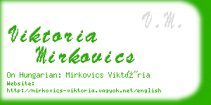 viktoria mirkovics business card